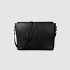 color swatch The Carismatico Black Leather Messenger Bag