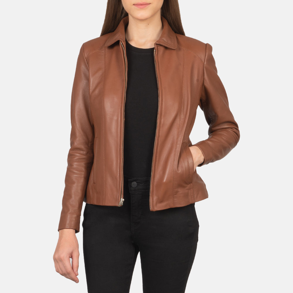 Lather jacket for women clearance